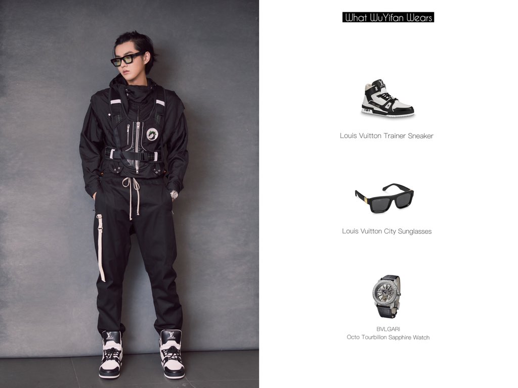 What_WYF_Wears on X: 20190826  CLEAR Fanmeeting @KrisWu Vest：SANKUANZ  Shoes：Louis Vuitton Sunglasses：Louis Vuitton Watch：BVLGARI #KrisWu #WuYifan  #WhatWuYifanWears  / X