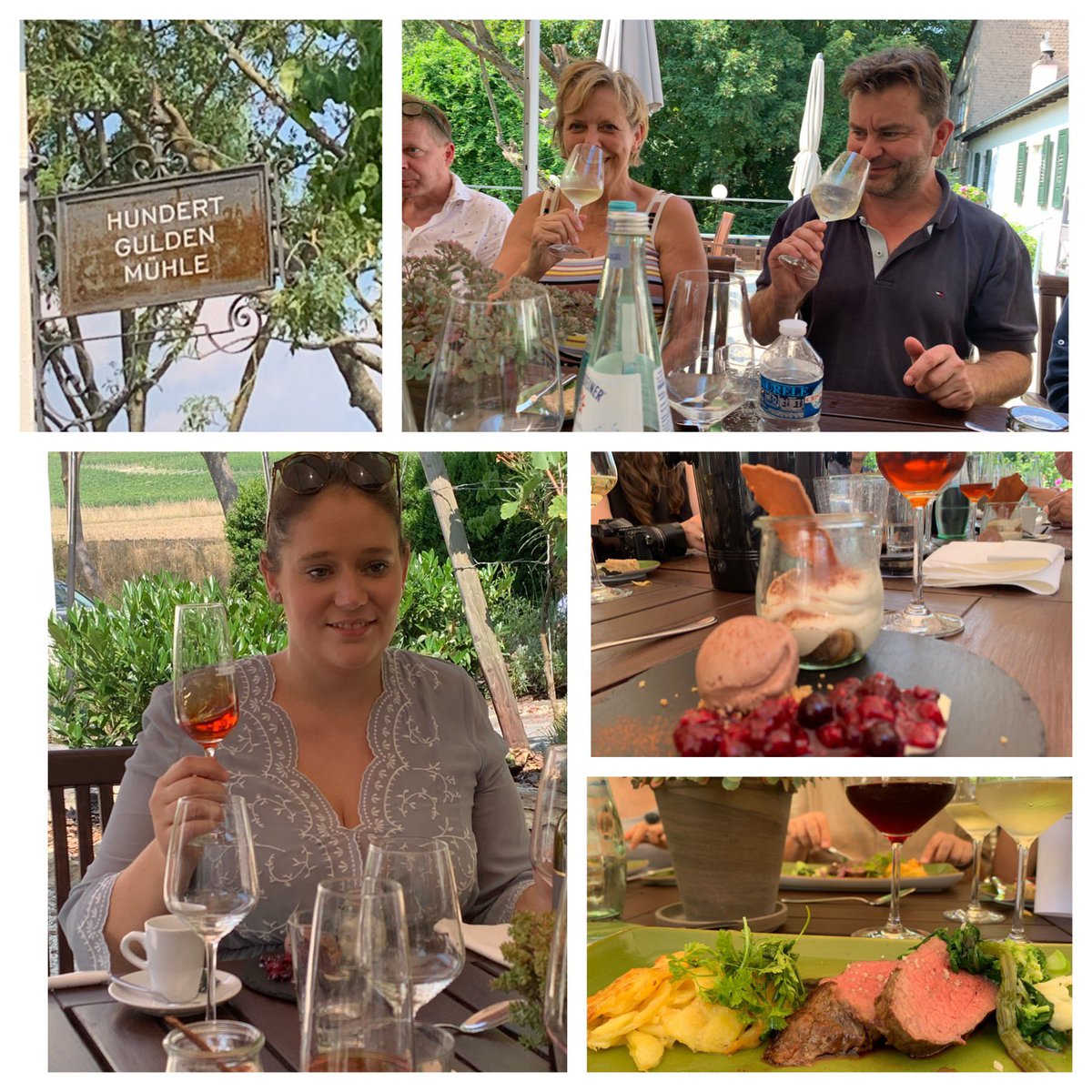 We had an amazing wine pairing lunch today with 4 #wineproducers #Appenheim region @100guldenmuehle 
#weinguthofmann #sauvignonblanc #weingutknewitz #riesling #spätburgunder #weingutbischel #weingutgres #trockenbeerenauslese #wine #wineandfood #germancuisine #wineandfoodpairing