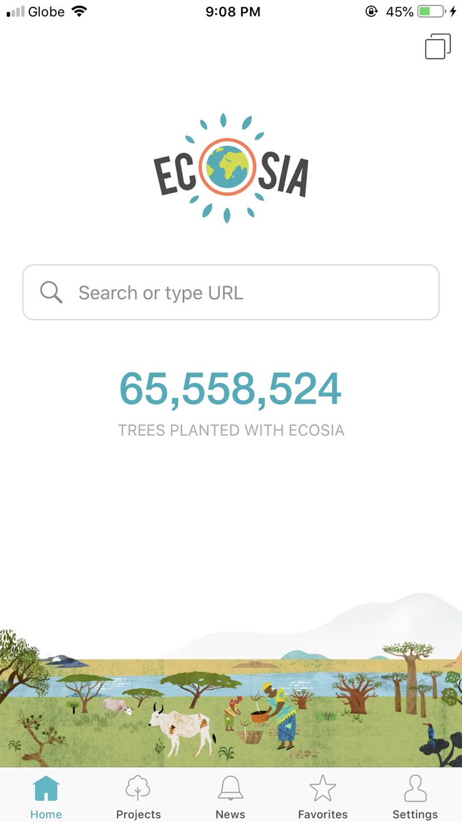 alyssamaezing's tweet image. hi everyone, I encourage u to use this app instead of using google chrome and safari, y’all should download ‘ecosia’ as your browser, for every 45 searches = one tree is planted. #SaveAmazon #PrayforAmazon 

— legit or not atleast we did something to help and #SaveTheEarth