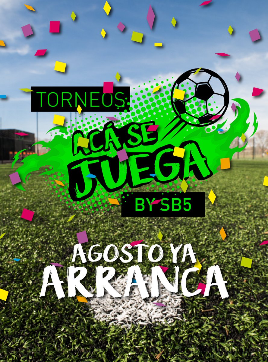 sb5futbol's tweet photo. Ya pueden inscribirse con tu equipo en los Torneos #AcáSeJuega de #SB5Fútbol.
👉🏻 Inicio: Agosto 2019⁠
Fútbol 5 y 8 Masculino 🚹⁠
Categoría + 35 años⁠
⏰ Días de juego:⁠ Martes, Miércoles y Jueves de 20 a 23 hs⁠
¡ANOTATE AHORA!⁠
🤳🏻 +54 911 6965 0505⁠
📍  Parque Sarmiento⁠ https://t.co/2mQA9KB9AJ
