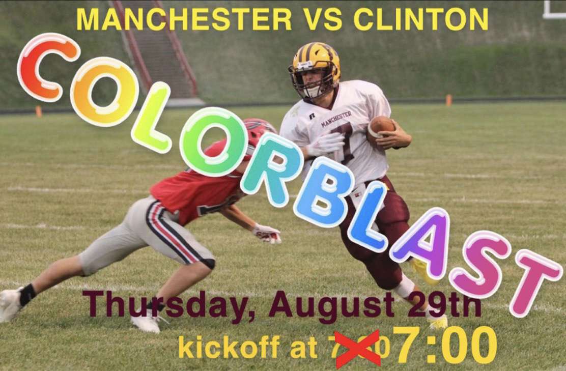 Maroon_Monsoon's tweet photo. 🗣ATTENTION ALL DUTCHMEN〽️! It’s that time of the year again. The theme for this week’s game against Clinton is...a COLORBLAST!!!!! Be sure to wear all white!!! If you’d like to buy chalk, bring some money. GET LOUD GET PROUD, see you then! Sincerely, The Seniors🎓 https://t.co/E1c4JnGAFE