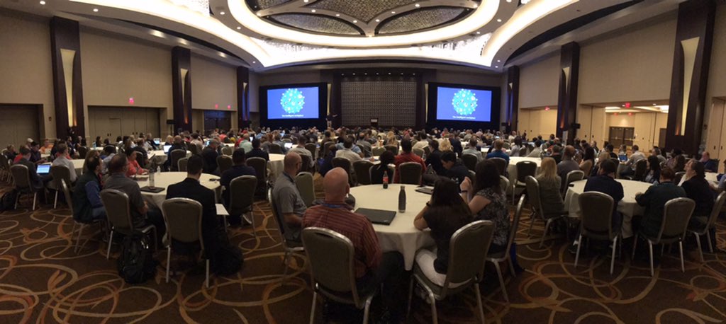 xGokan's tweet image. Here we go with a packed room at #SPTechCon for the keynote! @danholme is on fire 🔥!