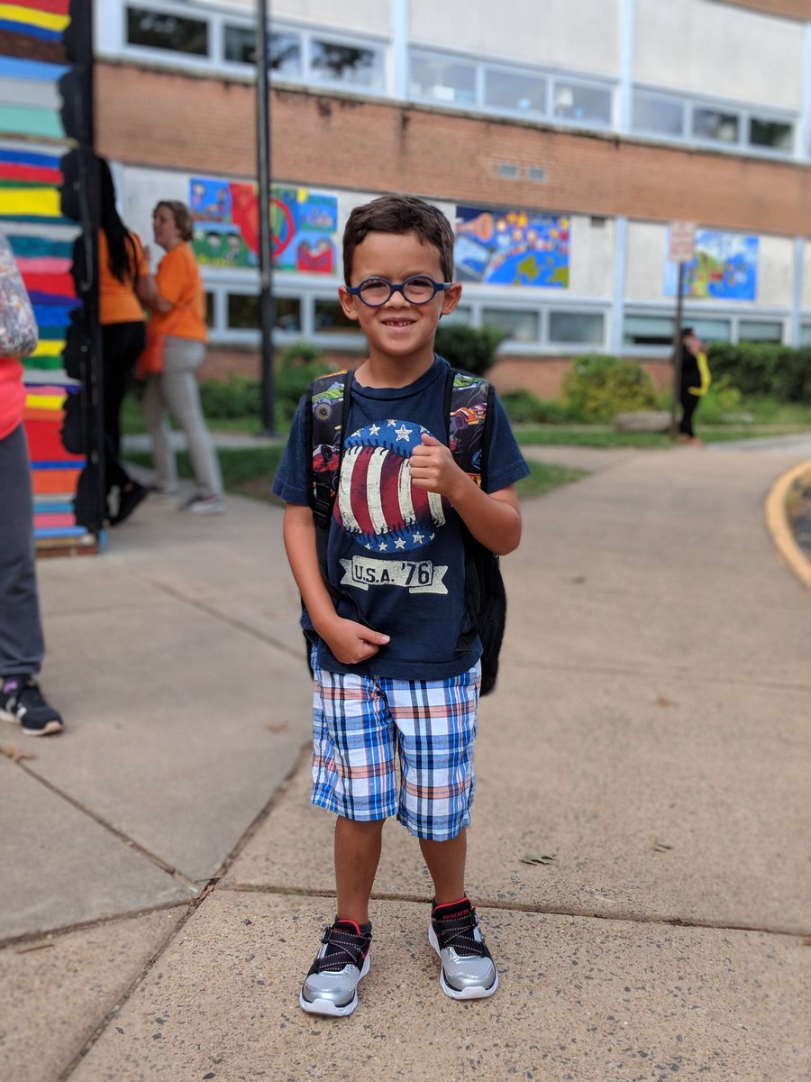 First day of first grade...and my first "why" for all that I do! 🧡 #firstdayfairfax