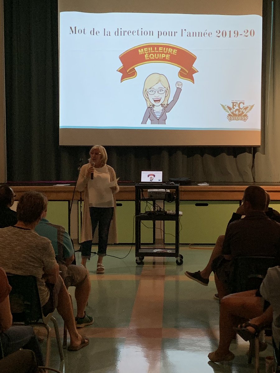 C’est partie!  Une nouvelle année scolaire se prépare... 1ère rencontre du personnel.  Un mot de bienvenue de <a href="/annickducharme/">Annick Ducharme</a> .
#bonnerentréeCECCE #onahatedaccueillirnoseleves