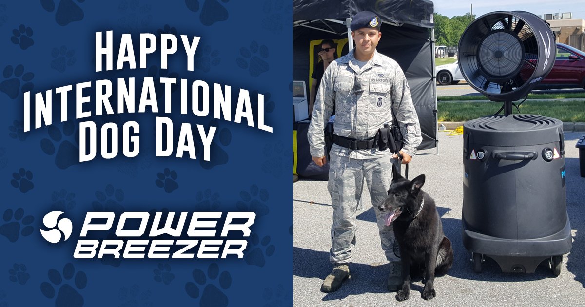 PowerBreezer's tweet photo. πΎ Celebrating best furry friends today! A special shout-out to our amazing K9's. Off and on duty, many of them are being kept cool by #PowerBreezer #InternationalDogDay #K9 #EveryoneDeservesToBeCool https://t.co/7GMZ6y7akI