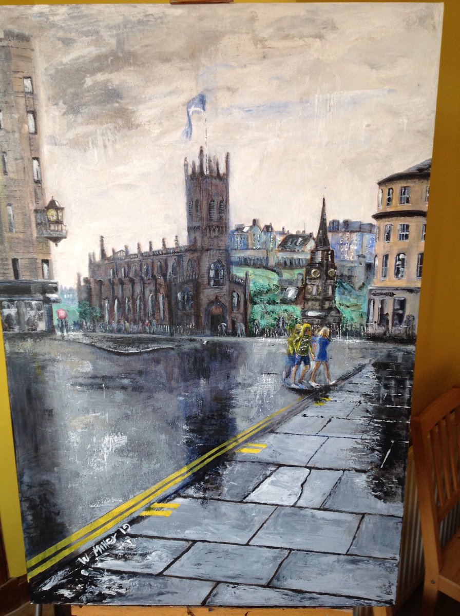 My finished #painting of #Edinburgh #edinburghfringe2019
