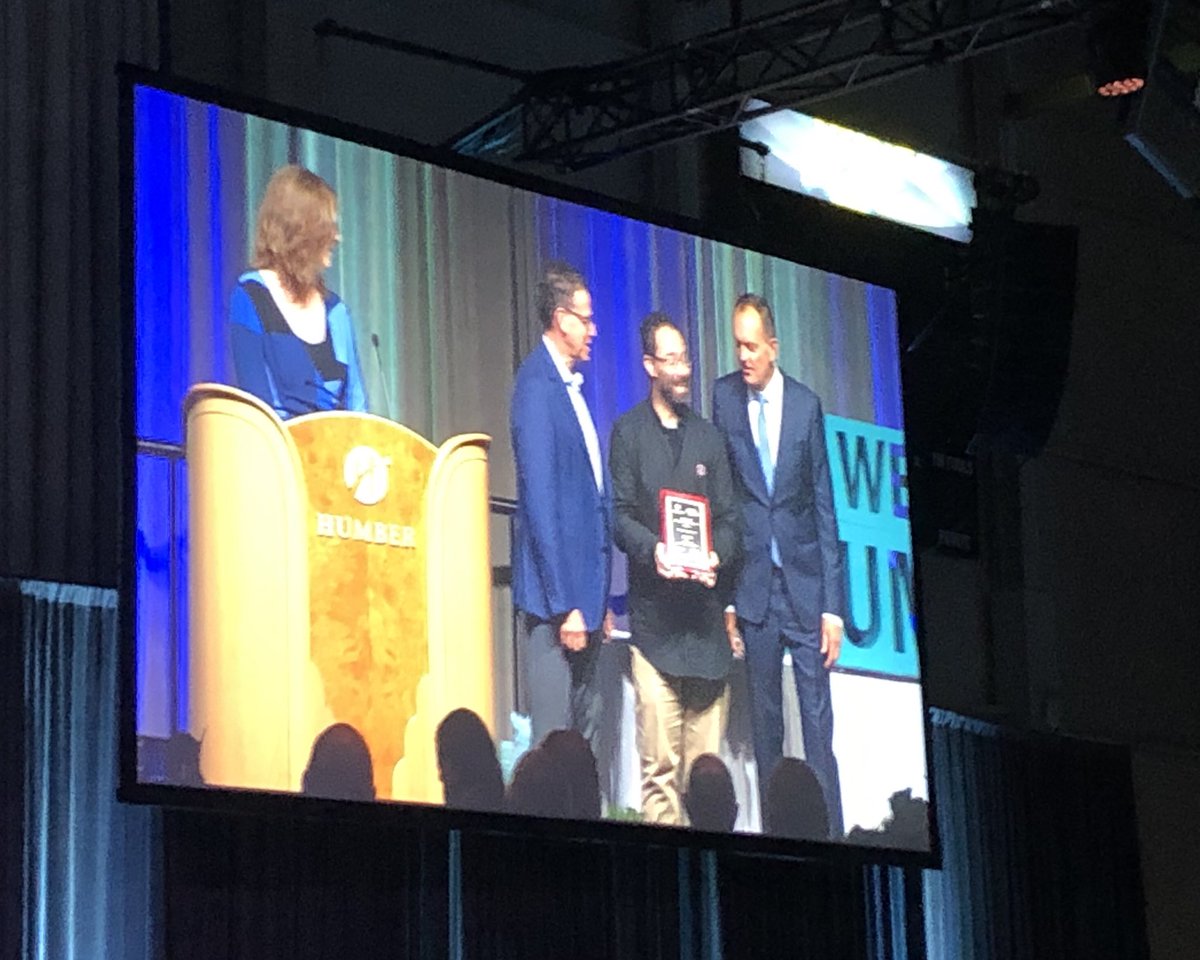 l_salemwiseman's tweet photo. Congratulations to @MikeyCarlucci for winning the Support Staff Distinguished Service Award - well-deserved!!!!! #BreakfastatHumber https://t.co/IHJEN4SuWk