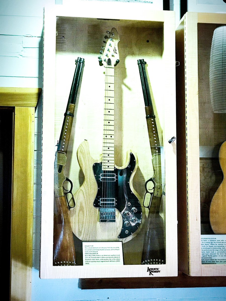 We are excited to announce some new memorabilia we have added to our collection at the Storytellers Museum!

One of them is Hank Williams Jr's Peavey T-60. Built in 1978, it is an Ash solid-body double cutaway, w...
#StorytellersHideawayFarmandMuseum #HankWilliamsJr #MusicLegends