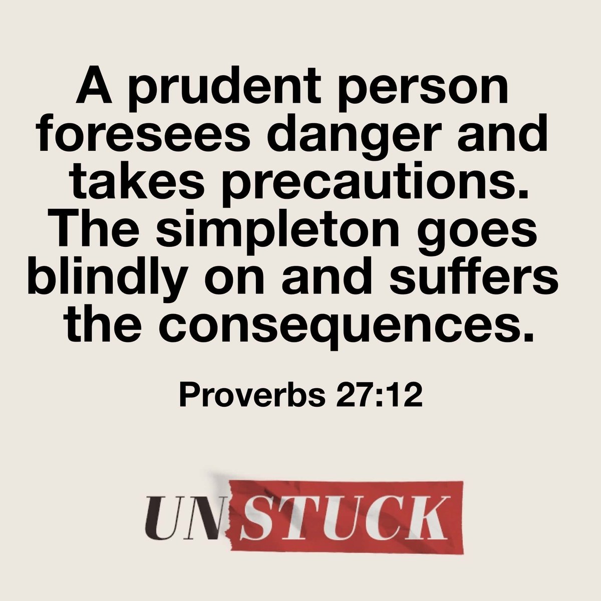 GLCHURCH's tweet photo. A great way to avoid getting stuck in life is to take precautions! https://t.co/EZ3SM8ezID