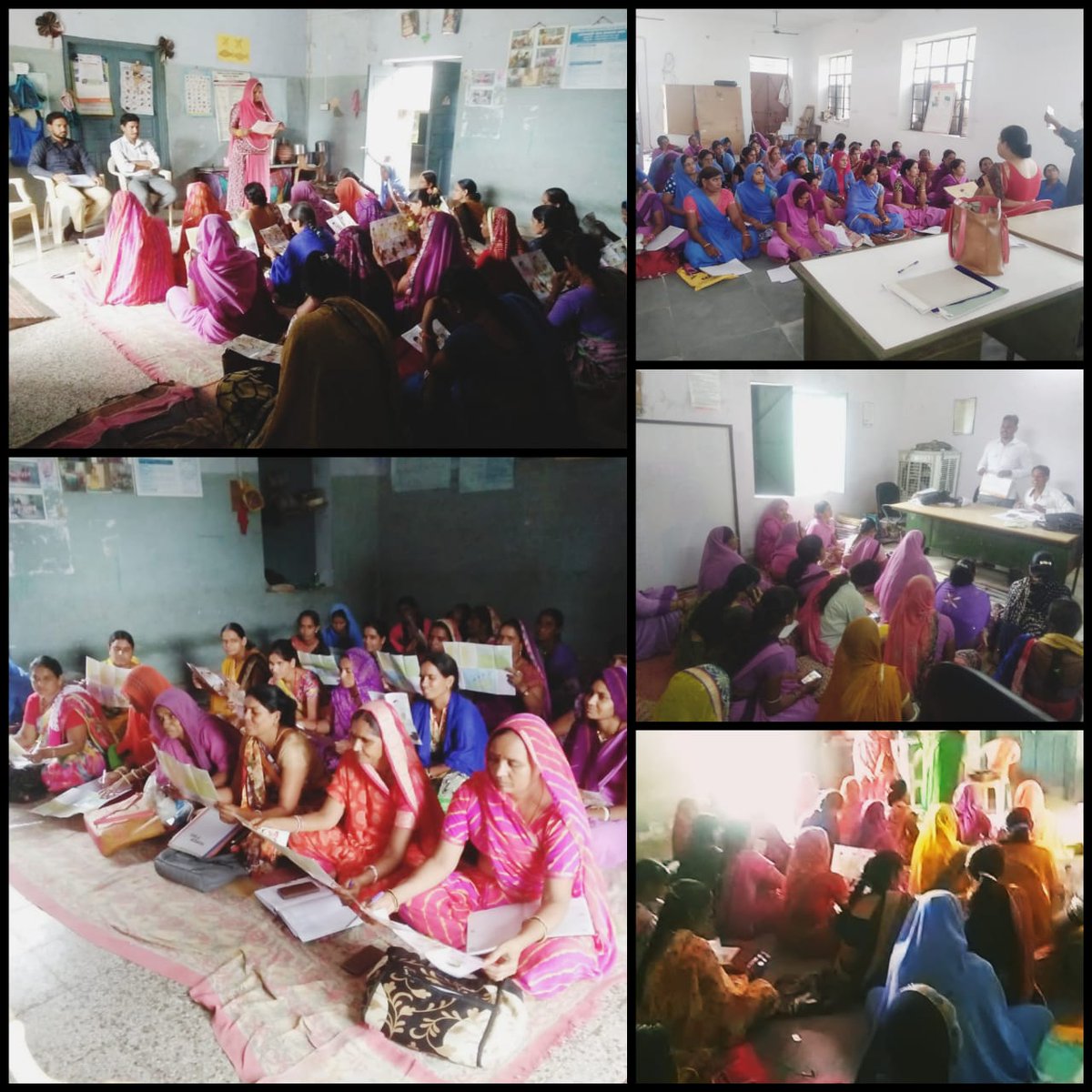 DeptIcds's tweet image. जिला चित्तौड़गढ़ के विभिन्न आंगनबाड़ी केंद्रों पर ILA ट्रेनिंग के दौरान मॉड्यूल-9(समय के साथ ऊपरी आहार में सुधार और वृद्धि) की जानकारी देते हुए। #POSHANAbhiyaan #Module9