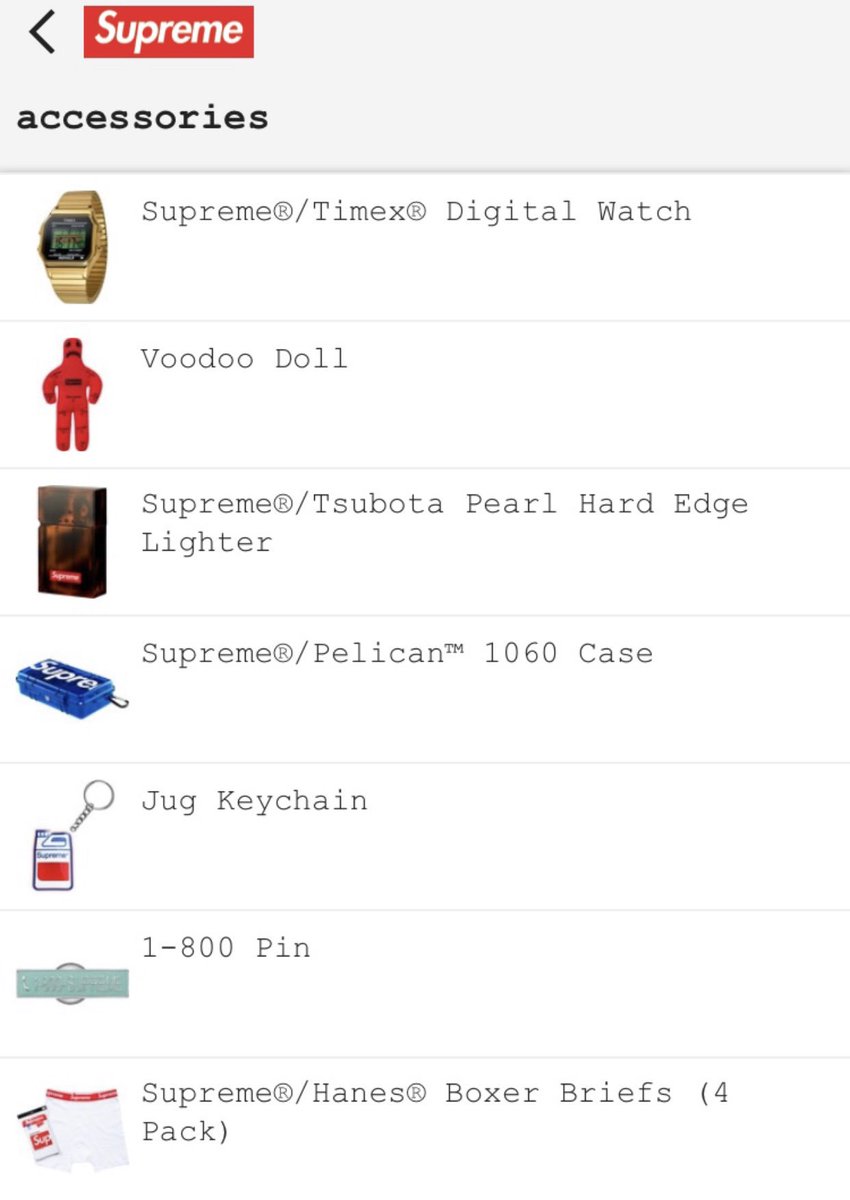 supreme timex retail