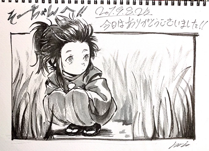 昨日そ〜ちゃんに描いたスケブ #dororo_fanart 