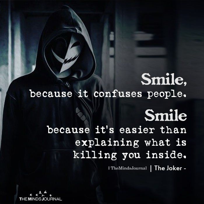 TheMindsJournal's tweet image. Smile, Because It Confuses People
#confuses #people #explaining #smile #mondaythoughts