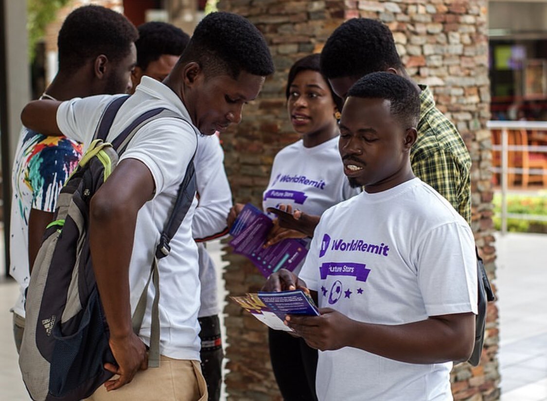 GhRedcom's tweet photo. We launched this year's @worldremit Future Stars at the Accra Mall. 
#FutureStars #Arsenal #WorldRemit #Activation #AccraMall https://t.co/iT1BKxt8xY