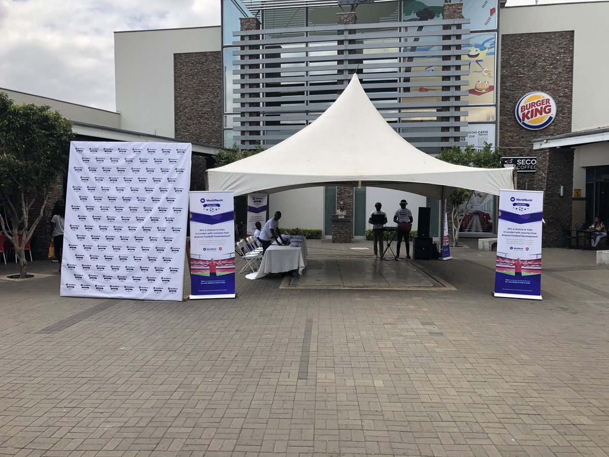 GhRedcom's tweet photo. We launched this year's @worldremit Future Stars at the Accra Mall. 
#FutureStars #Arsenal #WorldRemit #Activation #AccraMall https://t.co/iT1BKxt8xY