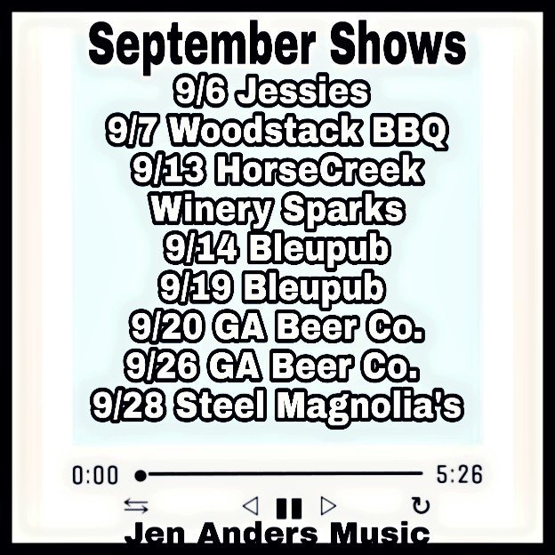 JenAnders_Music's tweet photo. Plenty of chances to get out in the community and support some Local Live Music! See you soon, Loves! https://t.co/4Ys1kedT5u