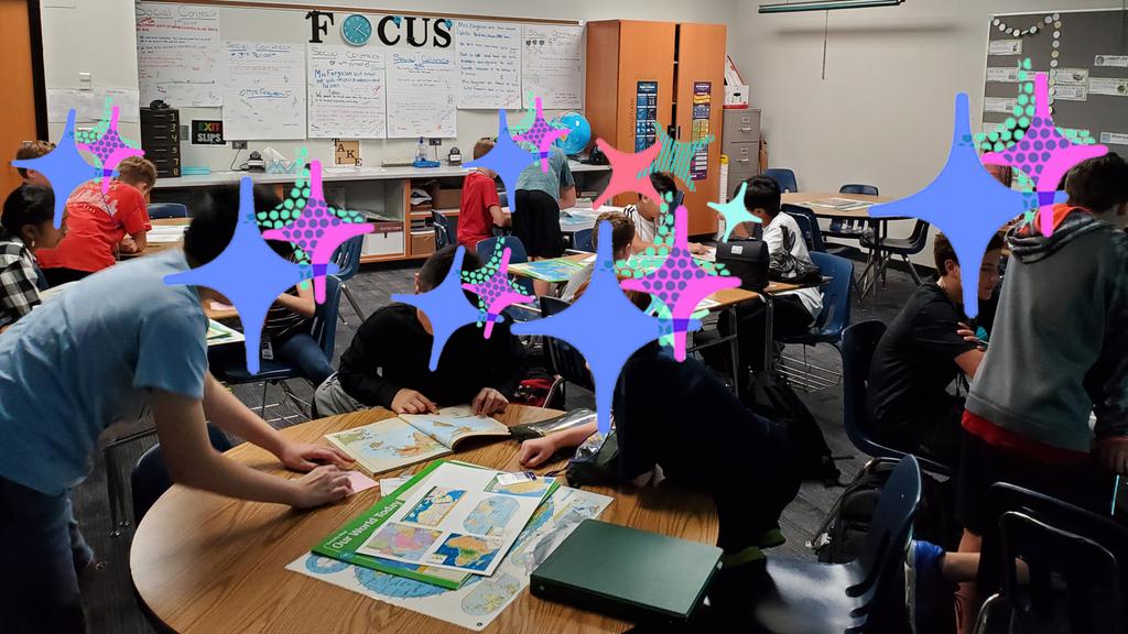 MrsReneFerguson's tweet photo. Ss learning about Maps with a Scavenger Hunt! @mc_mcmeans @RANESIAEDWARDS #watchmmjhlead https://t.co/GPZ8zIZVI0