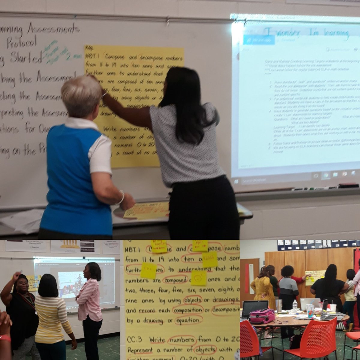 TeacherKPaggett's tweet photo. Another #Exceptional day at SES #SimplyExceptionalSchool @SESPRINCIPAL16 @bea_holmes1 and @DMitchellSES did a great job of empowering our teachers to dig deep and create an #Exceptional learning experience for ALL! #backwardsdesign #deconstructingstandards #doingwhatisBEST4๐ง๐ฆ https://t.co/5X3qLzWeHU
