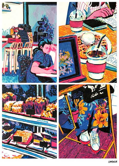 I also love working with acrylic markers and watercolor 

#VisibleWomen 