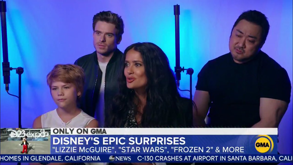 📸 Just a sneak peek of #Eternals cast interview for <a href="/GMA/">Good Morning America</a>!