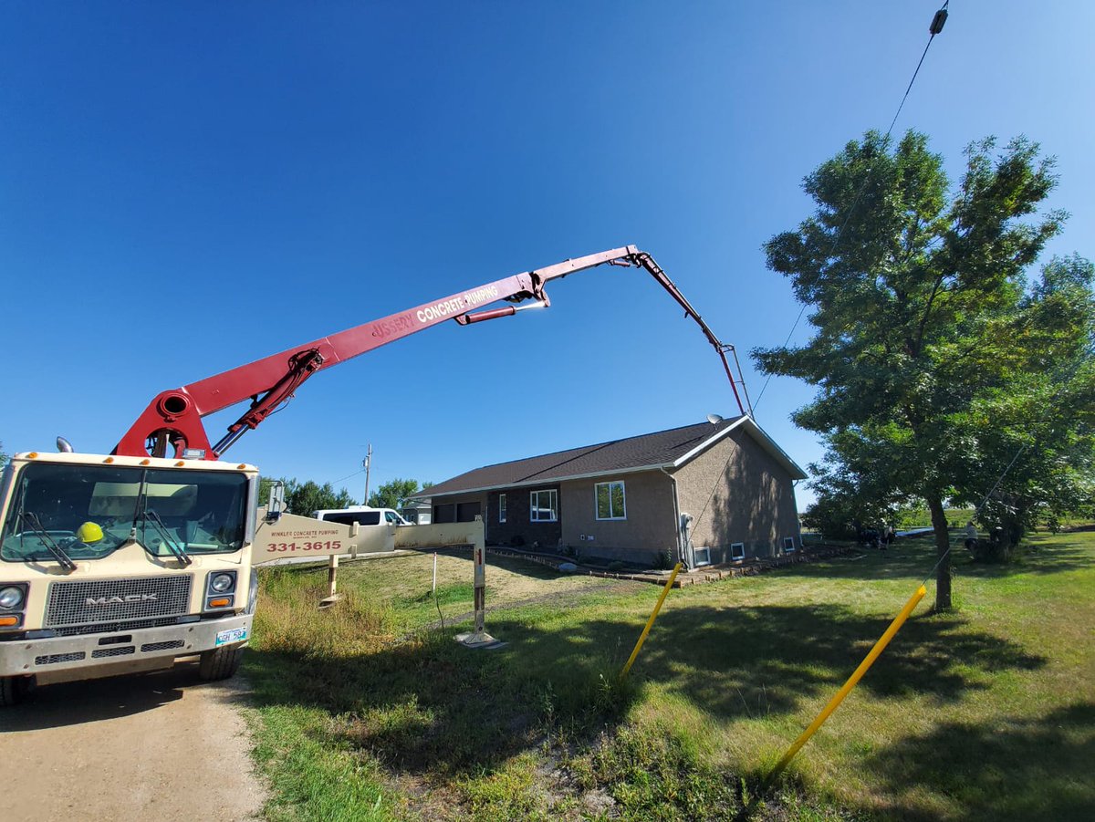 WinklerConcrete's tweet photo. Henry Friesen Concrete pouring hundreds of feet of sidewalk last week. We had the privilege of delivering and pumping the concrete for Henry and his crew. #henryfriesenconstruction #winklerconcrete #concreteworkshard https://t.co/O1403hmmGy