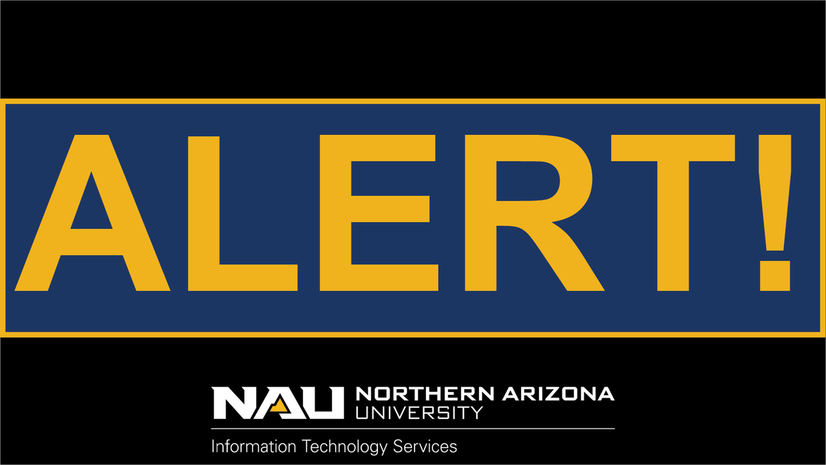 nauits's tweet photo. **ALERT ⚠️⚠️: We are currently experiencing a wireless networking outage. ITS is investigating this issue. https://t.co/5zhxRSTVwC