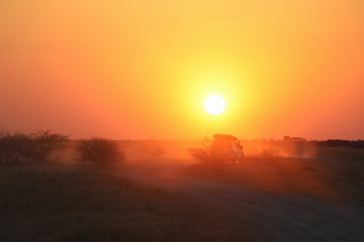 #beautiful #Botswana #safari #nature #adventuretravel  #photography #dusty #sunset #NxaiPan #4x4driving #holidays