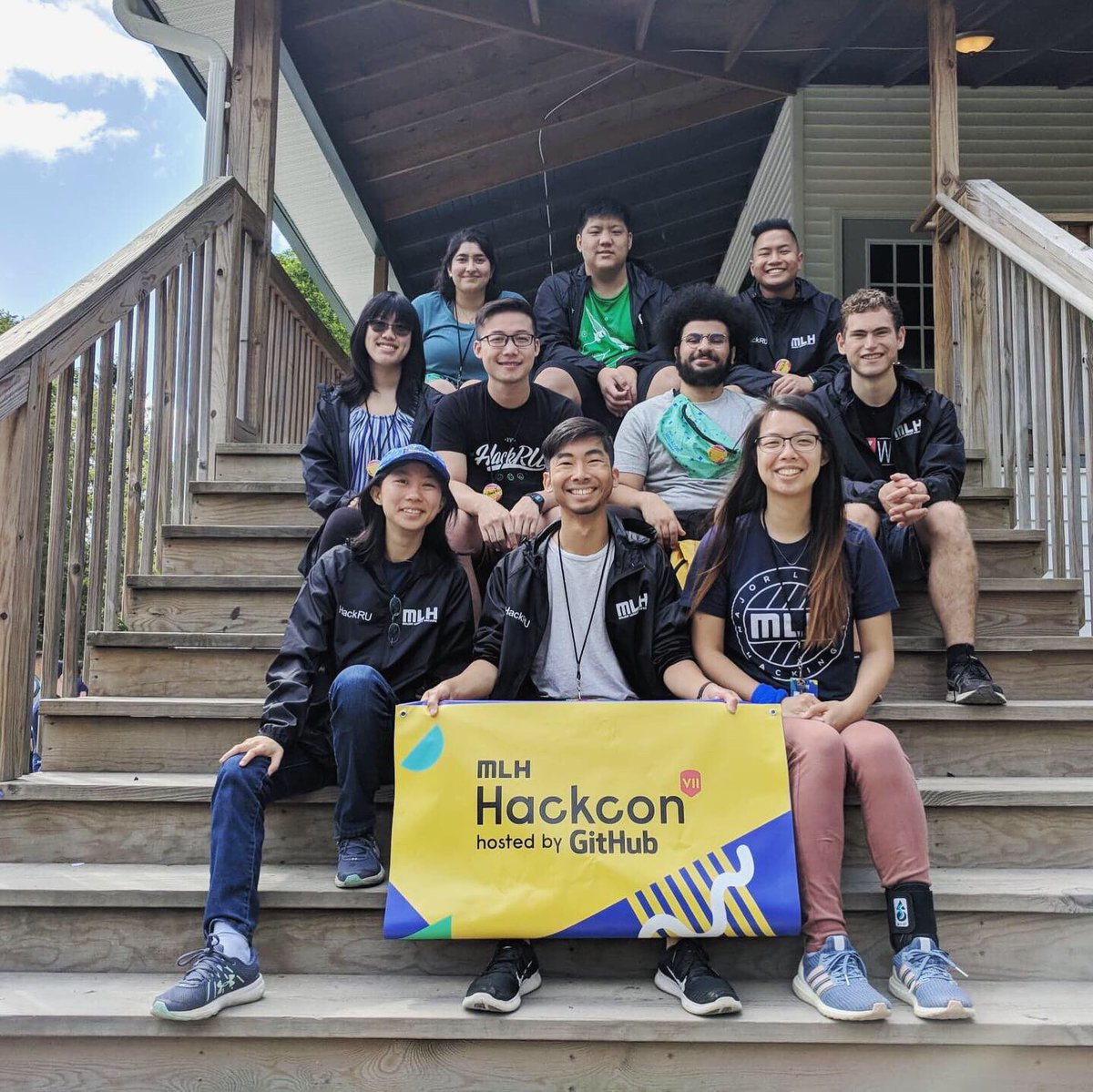 theHackRU's tweet photo. Rutgers takes #HackconVII! We had a great time 🏕🔥😍 #HackRU https://t.co/nathBBhBQU