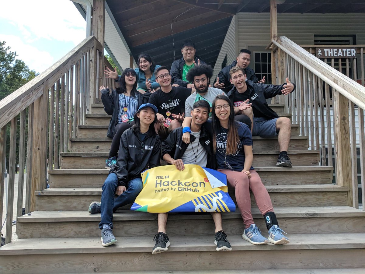 theHackRU's tweet photo. Rutgers takes #HackconVII! We had a great time 🏕🔥😍 #HackRU https://t.co/nathBBhBQU