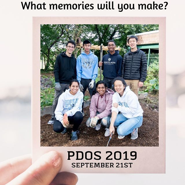 JHSocialConcern's tweet photo. Our college years have the potential to be some of the most transformative years of our lives. What memories will you make?

Get a group of friends or your new roommate and register for #JHUPDOS on September 21, and start making memories in our community… https://t.co/WtrcnIkZMJ https://t.co/namM4jQonR
