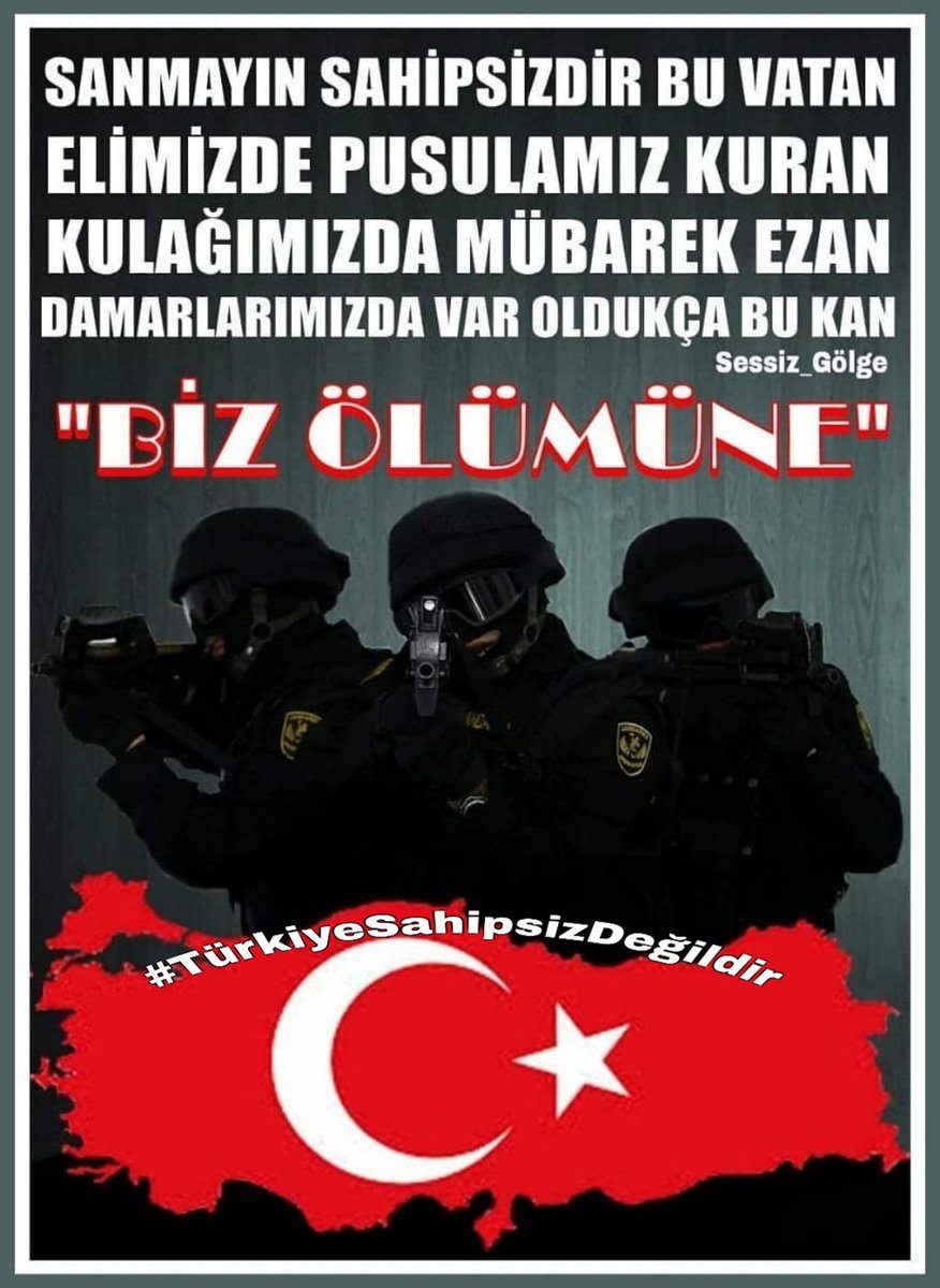 'BU VATAN BİZİMDİR FERMAN GEREKMEZ. GÖKTE #ALLAH YERDE SEN BEĞEN DEĞERİ ASLA BİÇİLMEZ.
#HaritayıBizÇizeriz
#TürkiyeSahipsizDeğildir
@ftm_shn
@__ZAZA_____
@esma_fb_3437
@Ftm_ShnRt
@Urfali_Sevmis
@vuslatsiiri
@Siyahnur25_
@ANTALYA_41
@sibelce1975
@Sevda__38
@sevdaakdd