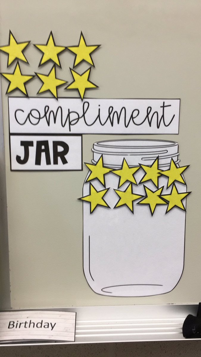MrsKritsch's tweet photo. Our class is rocking the compliment jar! https://t.co/1rhvK1FckQ