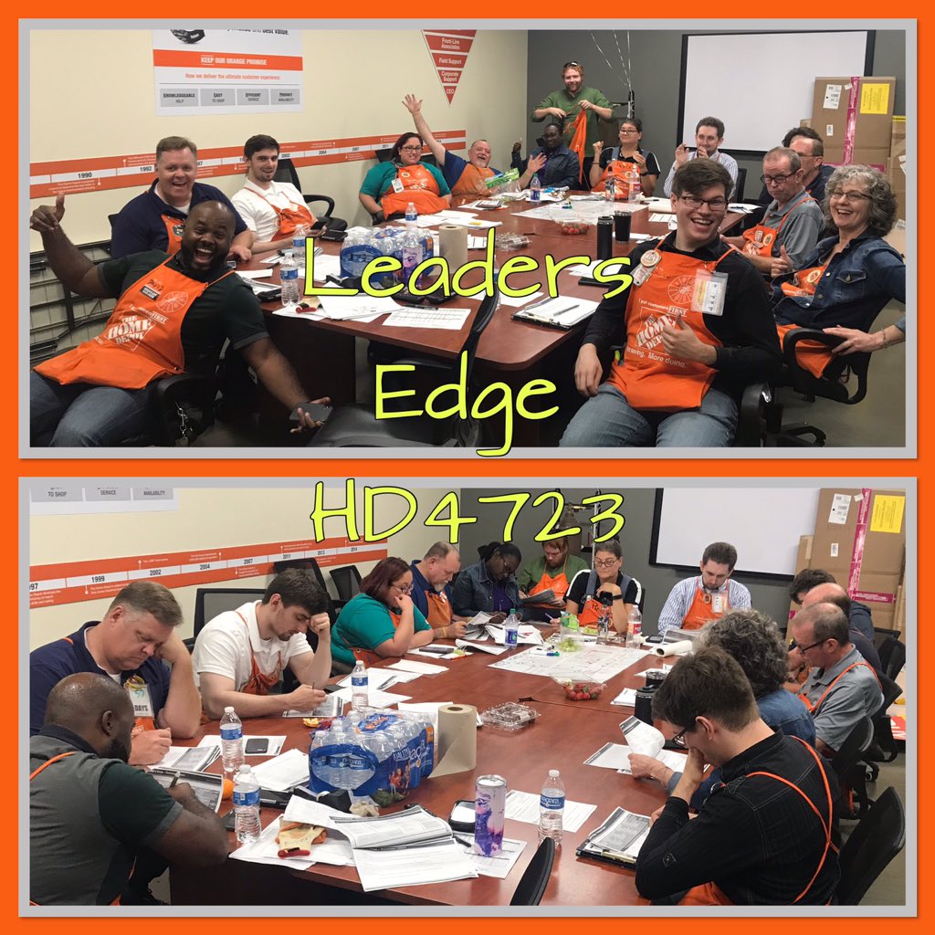 AngelaR118's tweet photo. #HD4723 Leaders Edge training led to good conversations around how we can develop our associates more consistently. Thanks team for your participation #AlwaysRedi #HDDevelopment @THDPNWPride @_Pakiza_ https://t.co/c3mnWlS4V4