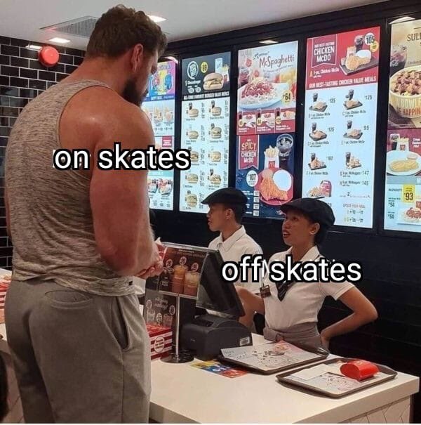 YUP. 🤣
#rollerderby #tallpeopleproblems #shortpeopleproblems #onskates #offskates #meme