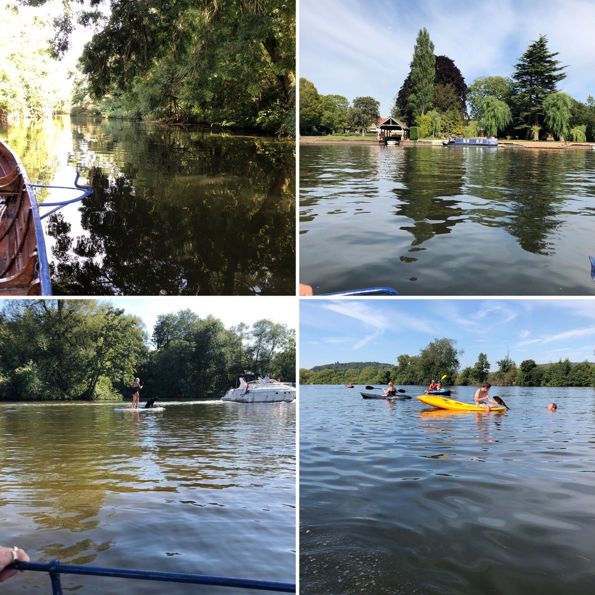 chatteringpets's tweet photo. A perfect glide along the river Thames on a sunny afternoon! Stopped for an English picnic tea. What could be more magical? ENJOY https://t.co/29qEqGip1Y
