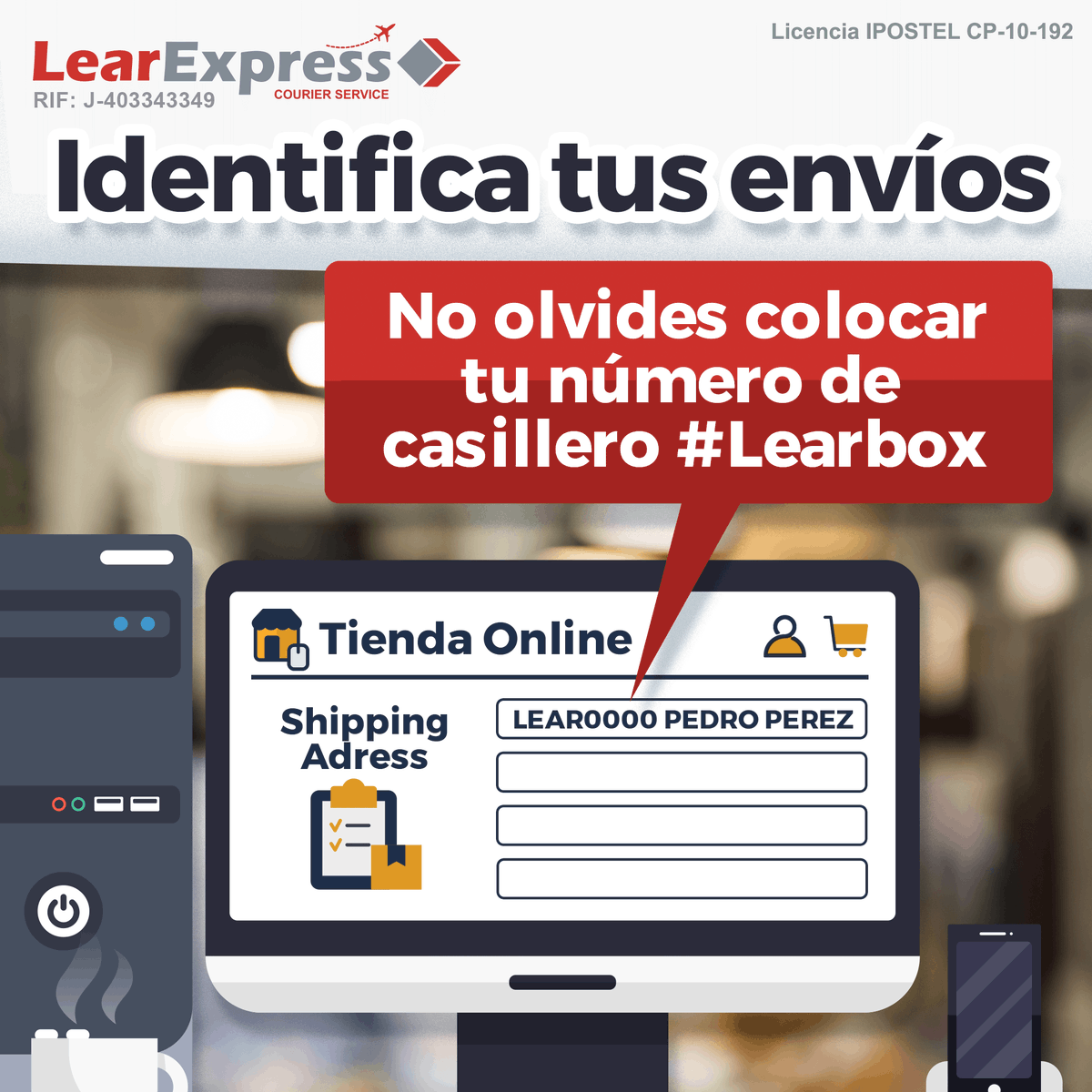 LearExpress_Ve's tweet photo. Identificar tu envío de manera correcta ayuda a que sea procesado rápidamente. Conoce cómo ingresando a nuestra página web: https://t.co/9rElfKS36X

#LearExpress #LearTips #Miami #USA #Paquetería #Envíos #Courier #Venezuela #Autorizados #EnvíosAéreos #Arancel #Cotización https://t.co/1yNVASKL4n