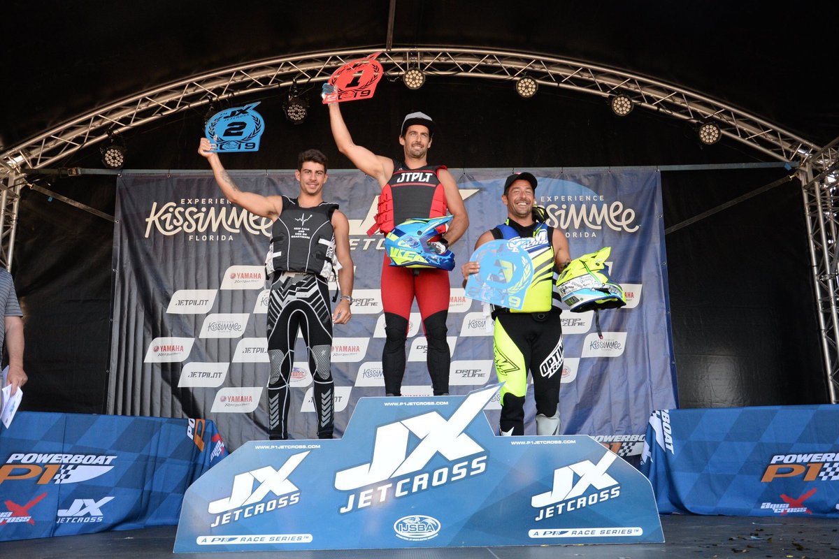 P1Jetcross's tweet photo. Jeremy Poret defends his title as P1Jetcross CHAMPION🏆🏁👏🏻 Congratulations Jeremy 🥇Raphael  Maurin 🥈 Mickaël Poret 🥉
2019 did not disappoint bringing us a season filled with THRILLS and SPILLS ✊🏻💦
#jetskilife #jetskiing #speed #motocross #racing https://t.co/pCyriVCIgw