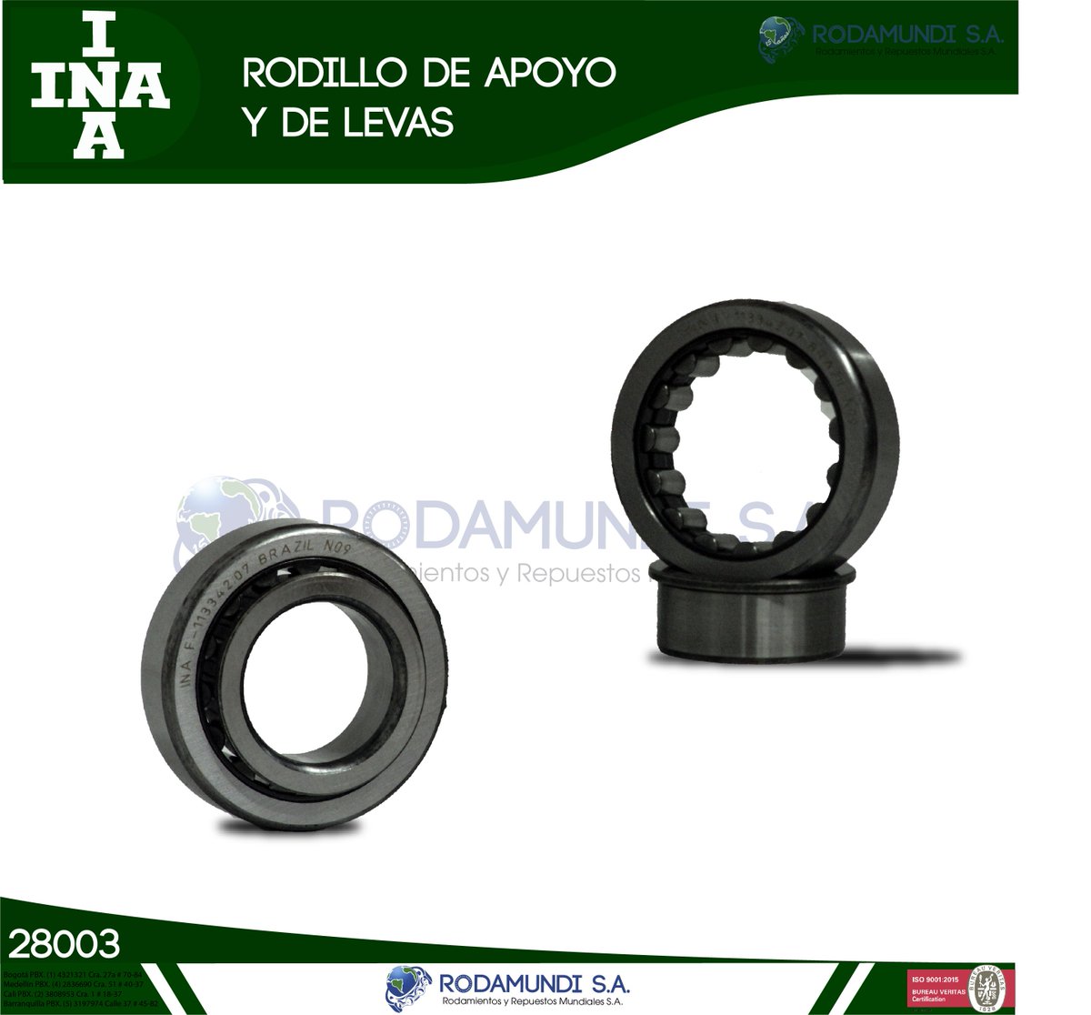 RODILLO DE APOYO Y DE LEVAS
@rodamundi_s.a 
#rodamundi 
#rodamundiaotronivel 
#fag
#volvo 
#rodamientosindustriales 
#koyo #ntn #snr #skf #luk #ina#nachi ⚙⚙⚙