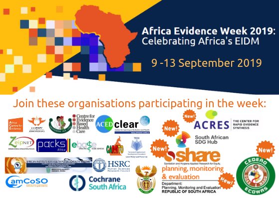 OoasWaho's tweet photo. Let’s celebrate Africa’s #EvidenceInDecisionMaking milestones.
_
Join the conversation during the #AfricanEvidenceWeek2019 from 9th to 13th September, 2019 with different organizations making a difference using #EIDM https://t.co/gkRt4qTYeP