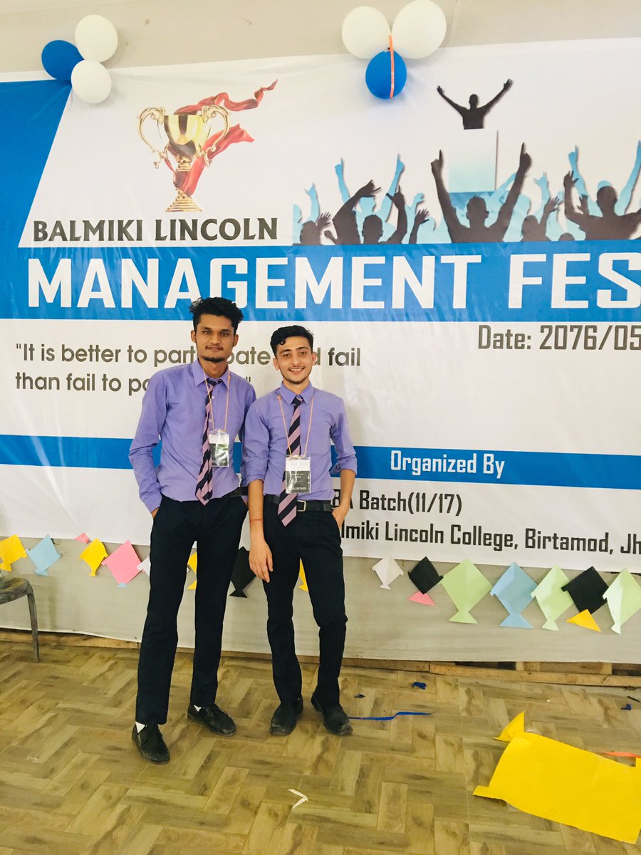MainaliAzay's tweet image. Balmiki Lincoln Management Fest😀😀 2076/05/09