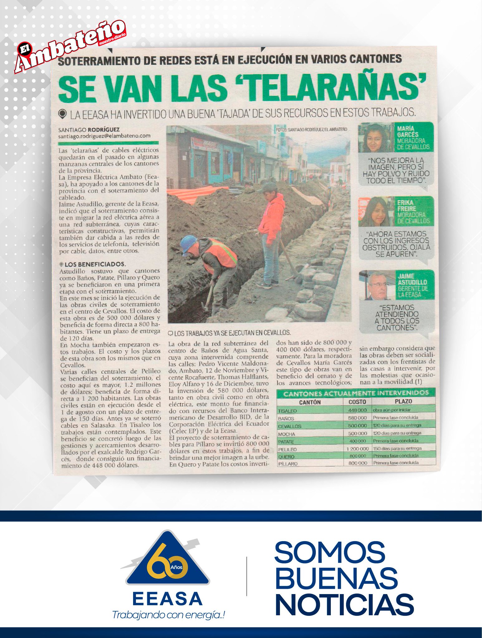 Eeasa On Twitter Somos Noticia Las Telaranas De Cables