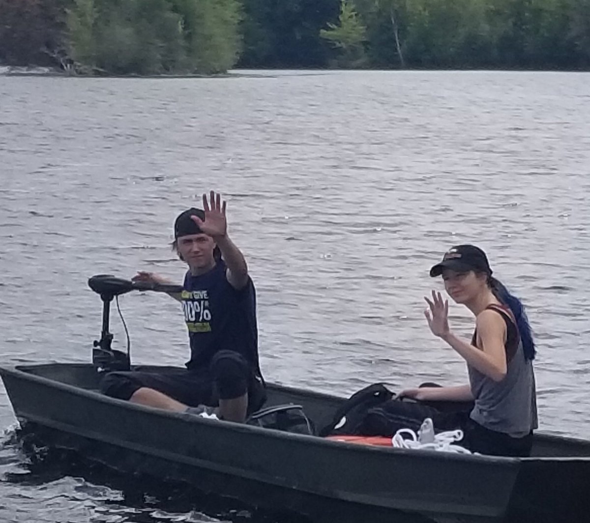 prdanielsen's tweet photo. Congrats on the maiden voyage of the fun new boat @JacobDanielsen4, and good luck on the water before you both get back to school this week!  @Kaitlyn18235674  #UWSP https://t.co/3KF4M3I6ne