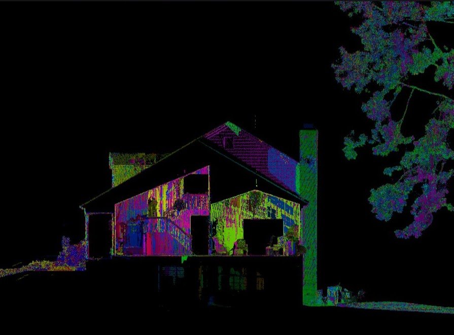jssvd's tweet photo. No, a client didn't want us to turn their house into a Pink Floyd inspired poster. We used LIDAR data to create as-built plans for a remodel/landscaping project.#3d #3dmodeling #3drealitycapture #3dscanning #360photography #archdaily #architect #architecture #asbuilt #rendering https://t.co/63lGzPWTR3