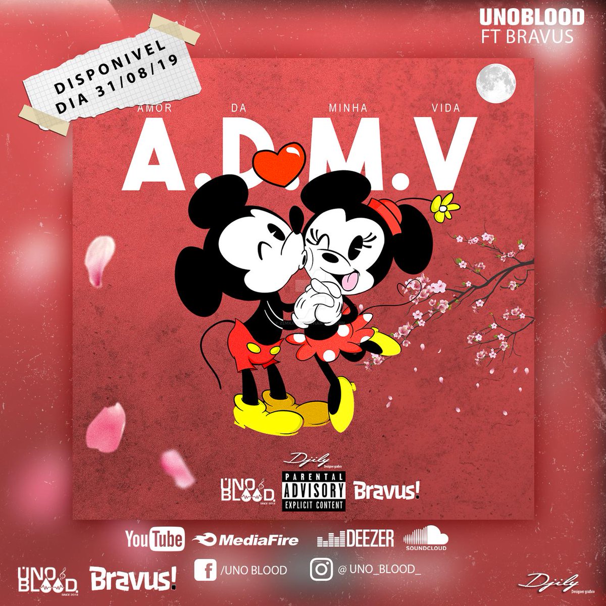 uno_blood's tweet photo. BRAVUS &amp; UNO BLOOD apresentam:

“ADMV”, nas vozes de: Johnny B.O.B, Josie, Edson Renato, D&amp;D, Henrique Latino, Young B &amp; Kilory O Tenente.

Disponível no dia 31 de Agosto! ✅

@BRAVUS_AO
@uno_blood https://t.co/Iv5nO7A7nW