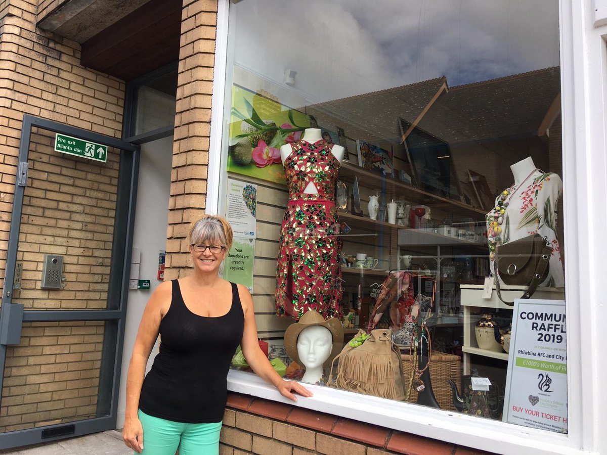 Volunteering update: Nikki &amp; Sue spent the day creating an amazing window display to promote the City Hospice Sparkles Walk. They thoroughly enjoyed helping with window displays - thanks for having us again City Hospice! #volunteering #penarth #community #local