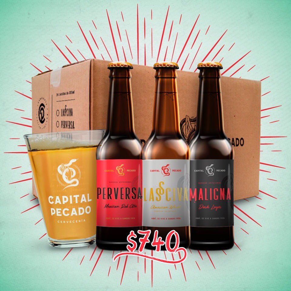 lalores's tweet photo. Aproveche la promoción!!! 24 botellas (8 por estilo y un vaso) #capitalpecado #lasciva #perversa #maligna 
*Promocion válida hasta el 13 de septiembre.
*Envio gratis en ZMG https://t.co/5PUN7cL1N8