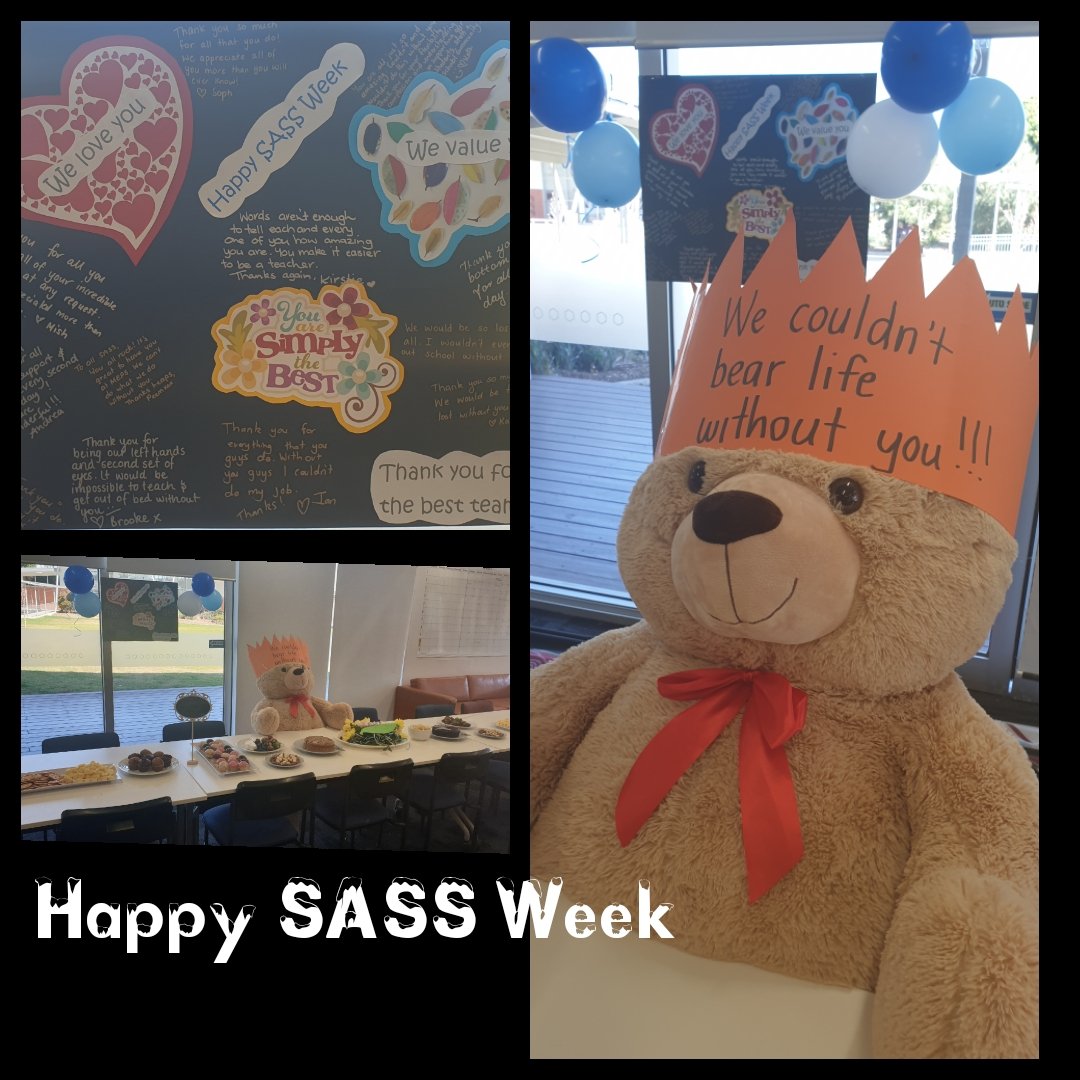 PotterLorinda's tweet photo. Kicked off SASS recognition week with an afternoon tea - a small token to show our huge respect for and appreciation of our wonderful staff team. #onestaff #greatteam https://t.co/fbnVgsrg6L