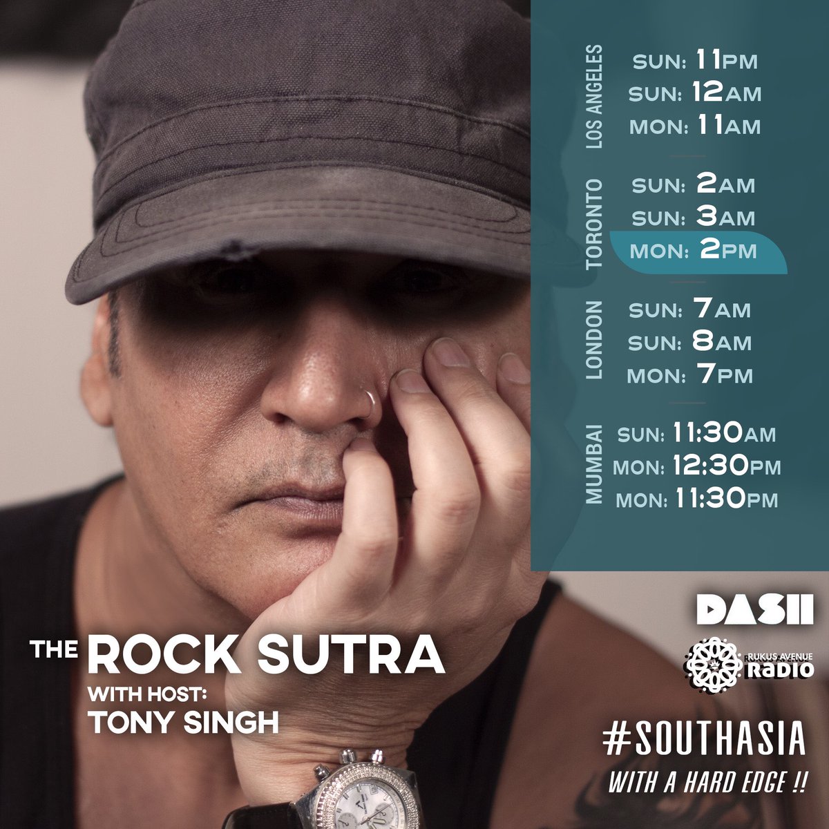 Sirensofshanti's tweet photo. Who said #IDontLikeMondays? Get rid of your #MondayBlues with The Rock Sutra  today at 2 pm EST on Rukus Avenue Radio https://t.co/S5CPjbjbiF or download the Dash Radio App. #TheRockSutra #DashRadio #PBN #SOS #SirensofShanti #RukusAvenueRadio #SouthAsia with a #HardEdge!! https://t.co/WuSRaFosP2
