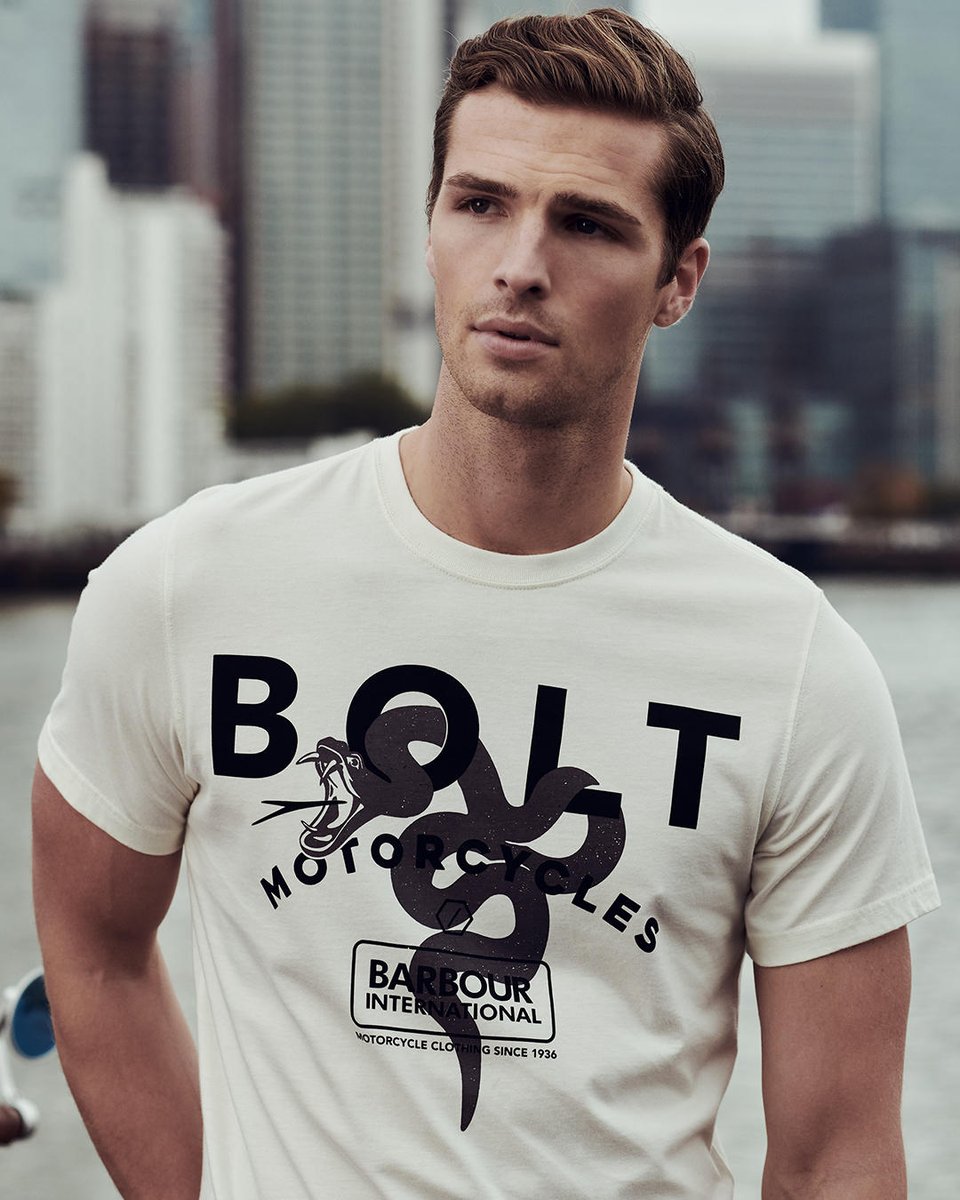 To celebrate the Barbour International AW19 T-Shirt collection, we take a closer look at the Barbour International <a href="/BOLTmotorcycles/">BOLT london</a>  Snake Tee, which features a snake motif combined with our iconic #BadgeOfAnOriginal. Discover more:  barbour.uk/2ZewwGc