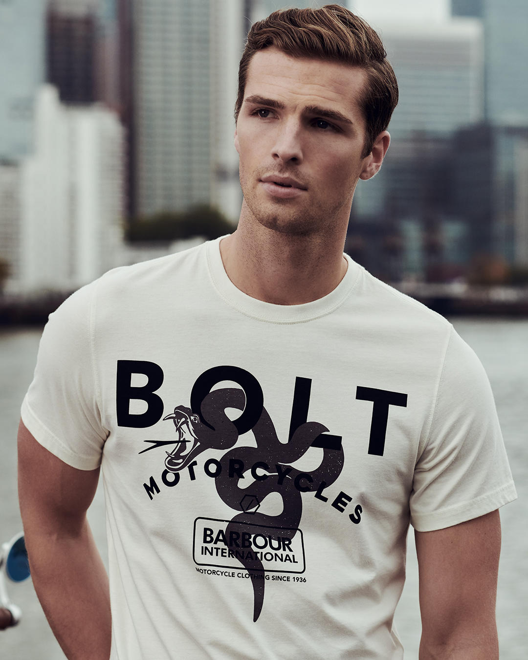 Barbour international motorcycle t shirt best sale